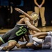 Cpl. Benton competes during a Dual Wrestling Meet at Life University
