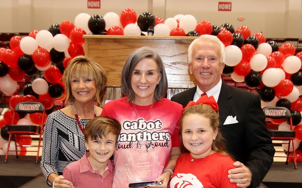 LRAFB key spouse named Arkansas Teacher of the Year