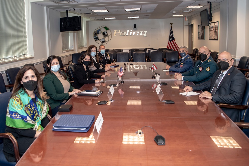 Defense Official Mara Karlin Hosts Chief of the Lebanese Armed Forces