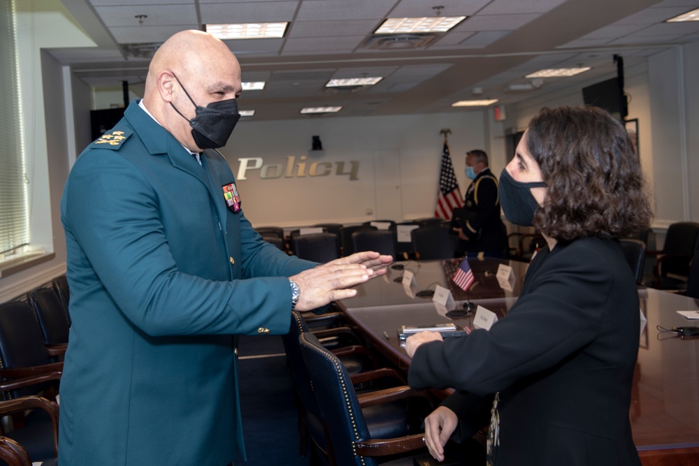 Defense Official Mara Karlin Hosts Chief of the Lebanese Armed Forces