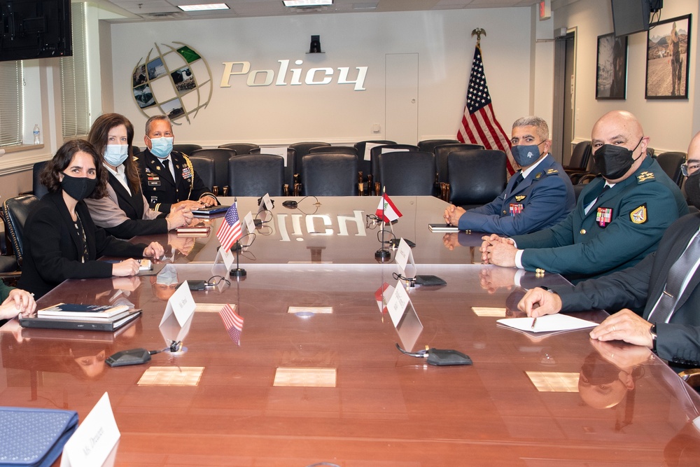 Defense Official Mara Karlin Hosts Chief of the Lebanese Armed Forces