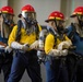 Sailors Take Part in Fire Drill