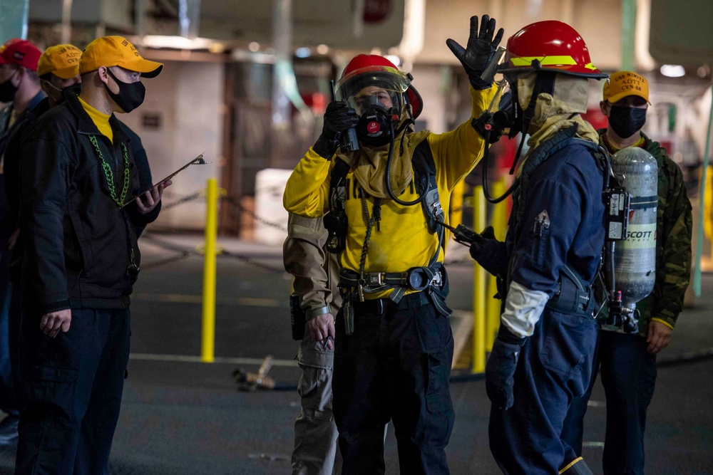 Sailors Establish Communications