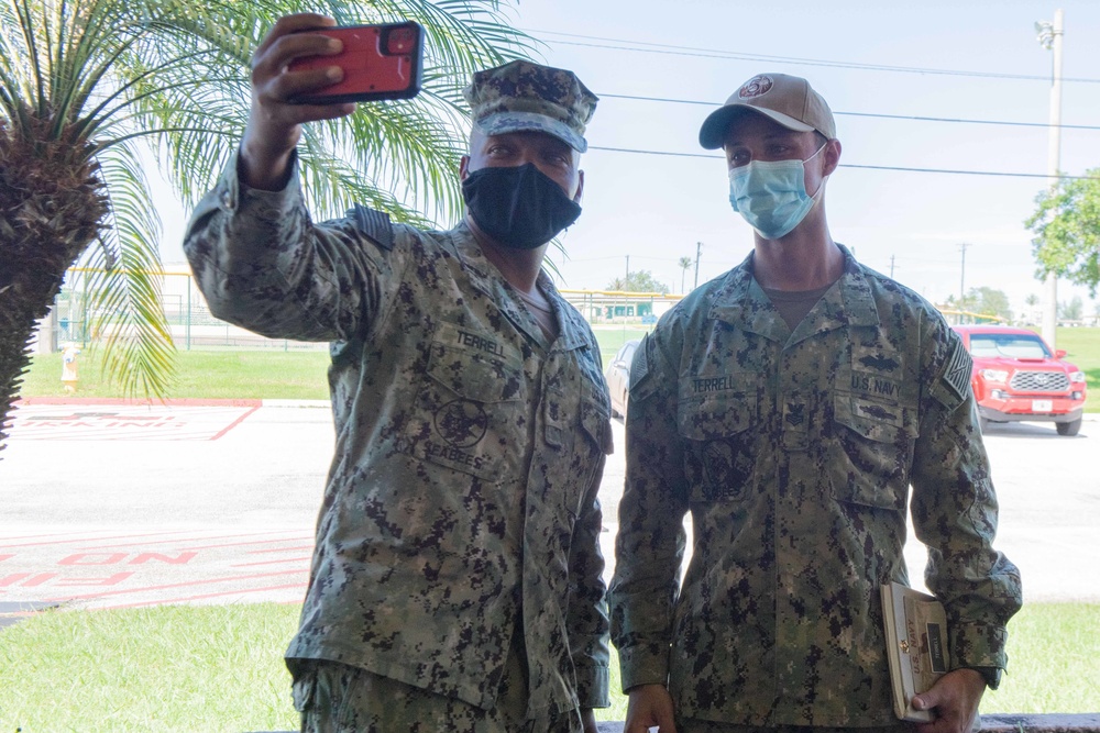 NAVFAC Commander Visits Guam Construction Sites, Meets with Seabees