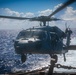 HSC 22 Sea Hawk Helicopter Launches From the Flight Deck