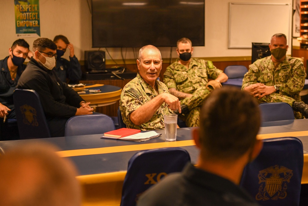 VADM Kitchener visits USS Germantown