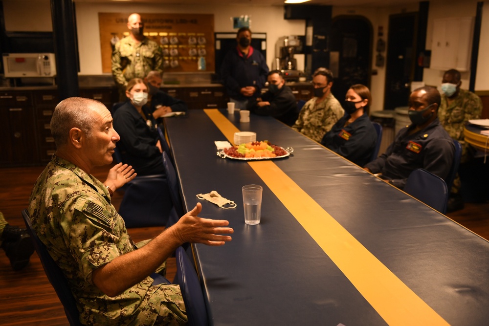 VADM Kitchener visits USS Germantown