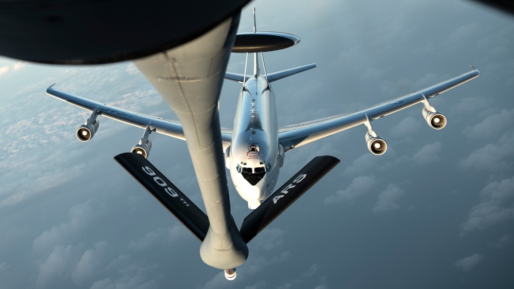 909th ARS keeps AWACS airborne
