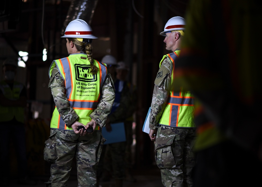 USACE commander oversees construction