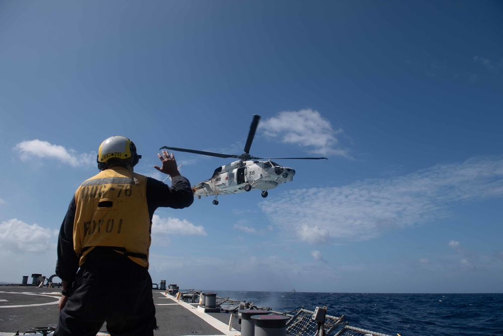 USS Higgins flight operations