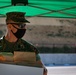 US Marines and local community residents participate in a Tsunami Evacuation Drill