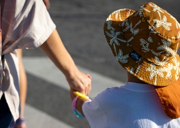 US Marines and local community residents participate in a Tsunami Evacuation Drill
