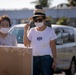 US Marines and local community residents participate in a Tsunami Evacuation Drill