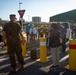 US Marines and local community residents participate in a Tsunami Evacuation Drill