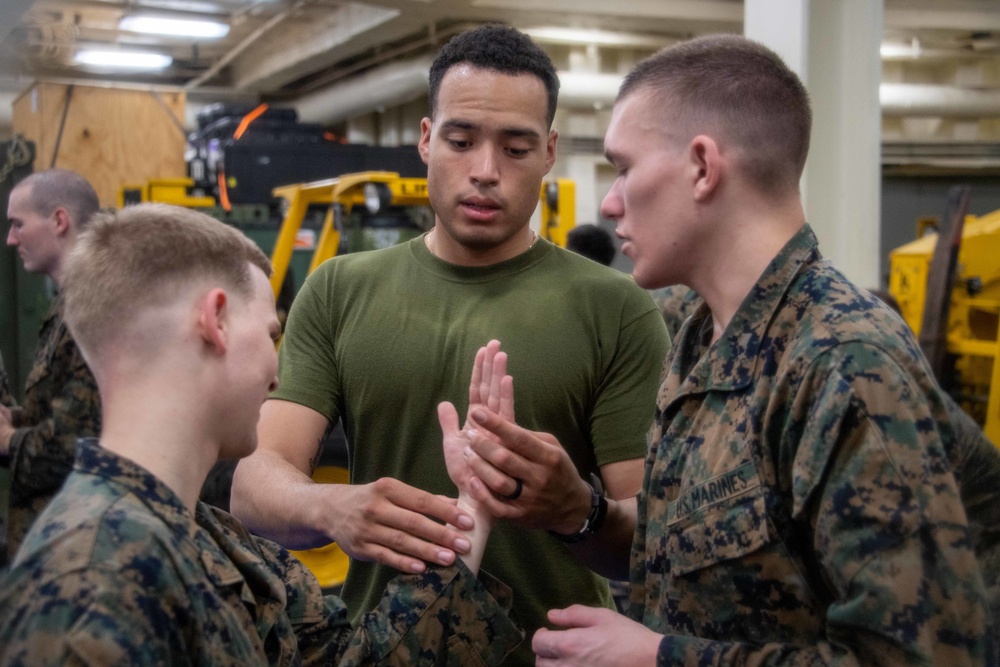 11th MEU MCMAP aboard USS Portland (LPD 27)