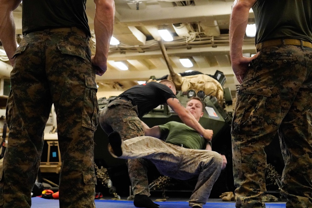 11th MEU MCMAP aboard USS Portland (LPD 27)