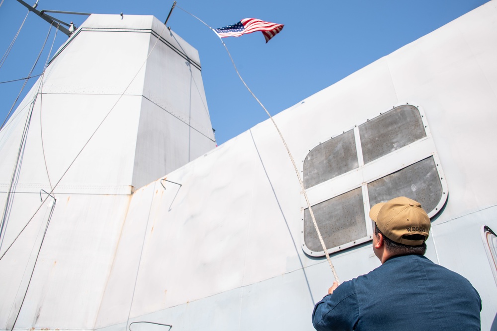 USS Portland (LPD 27) Departs Jeddah, Saudi Arabia