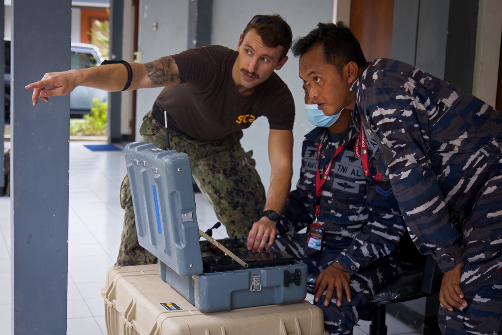 U.S. Navy discusses Explosive Ordnance Disposal during CARAT Indonesia 2021