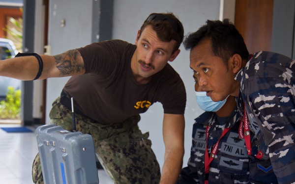 U.S. Navy discusses Explosive Ordnance Disposal during CARAT Indonesia 2021