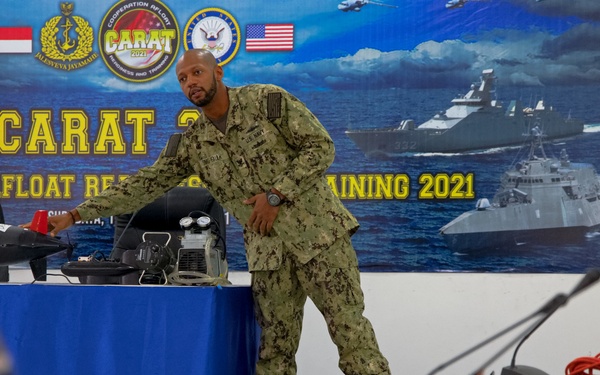 U.S. Navy discusses Explosive Ordnance Disposal during CARAT Indonesia 2021