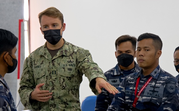 U.S. Navy discusses Explosive Ordnance Disposal during CARAT Indonesia 2021