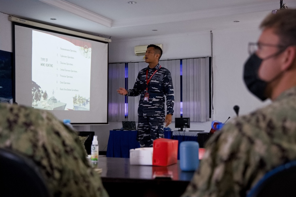 U.S. Navy discusses Explosive Ordnance Disposal during CARAT Indonesia 2021