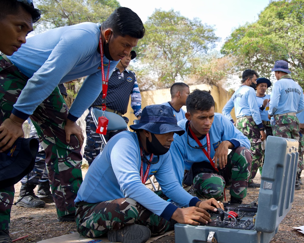 U.S. Navy discusses Explosive Ordnance Disposal during CARAT Indonesia 2021