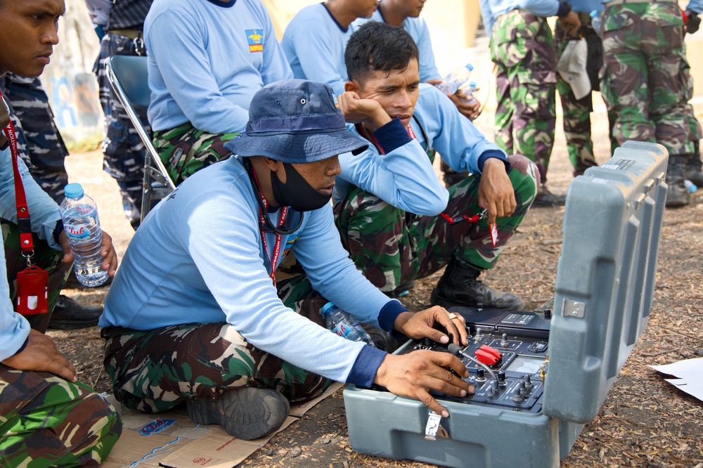 U.S. Navy discusses Explosive Ordnance Disposal during CARAT Indonesia 2021