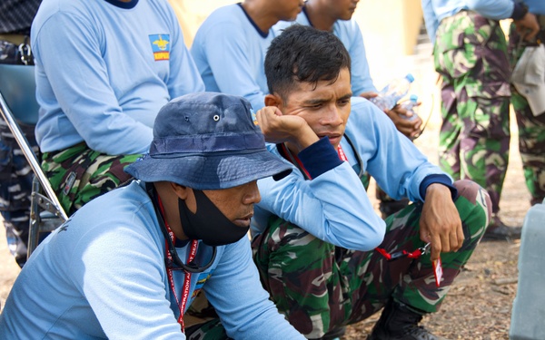U.S. Navy discusses Explosive Ordnance Disposal during CARAT Indonesia 2021
