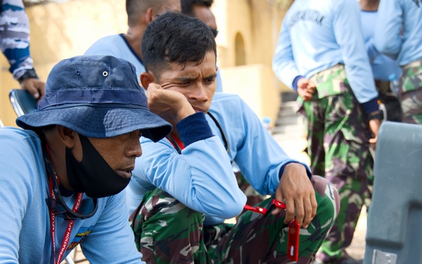 U.S. Navy discusses Explosive Ordnance Disposal during CARAT Indonesia 2021