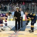 John C. Stennis Executive Officer poses for puck drop