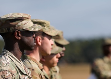 U.S. Army Maj. Gen. Brian Mennes, the Deputy Commanding General of the XVIII Airborne Corps, pays a visit to the 35th Signal Brigade