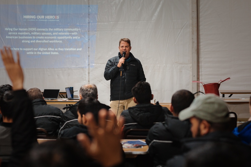 Afghan Individuals take part in U.S. Culture Classes at Fort Pickett