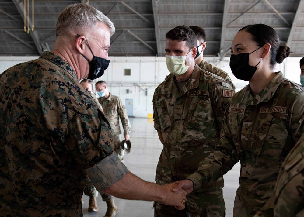 USCENTCOM Commander Recognizes 6th Air Refueling Wing Airmen