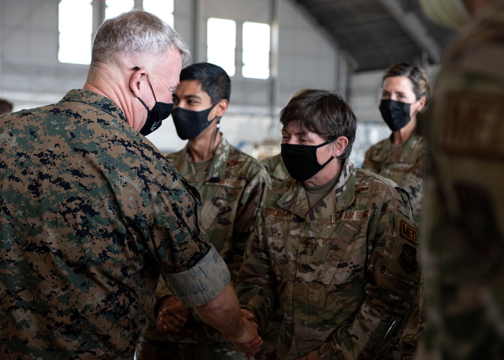 USCENTCOM Commander Recognizes 6th Air Refueling Wing Airmen