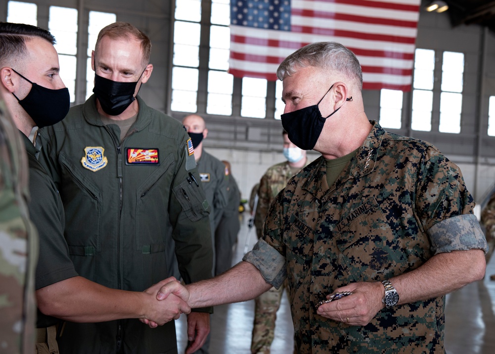 USCENTCOM Commander Recognizes 6th Air Refueling Wing Airmen