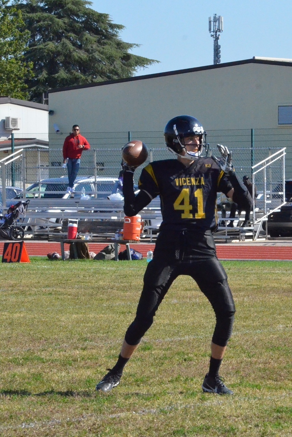 Vicenza High School Football team vs. Sigonella