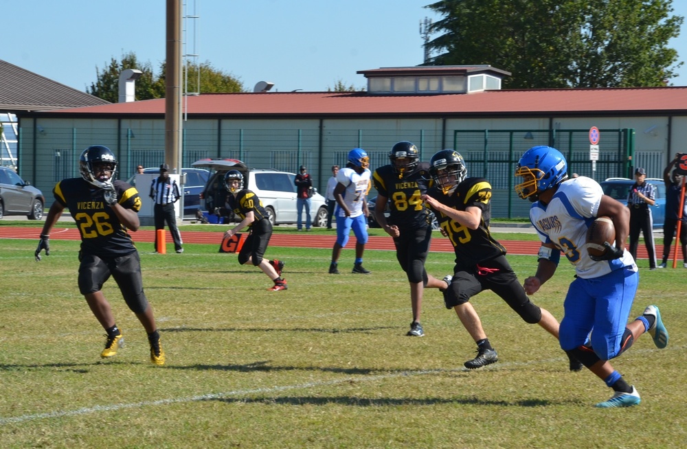 Vicenza High School Football team vs. Sigonella