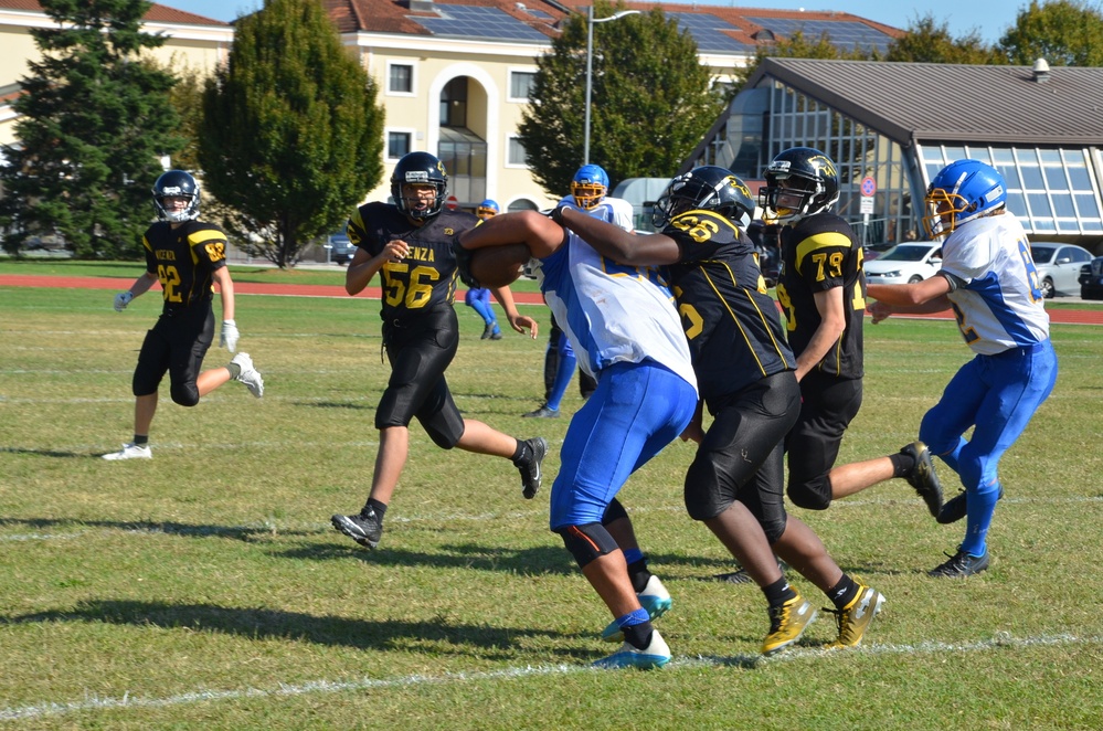 Vicenza High School Football team vs. Sigonella