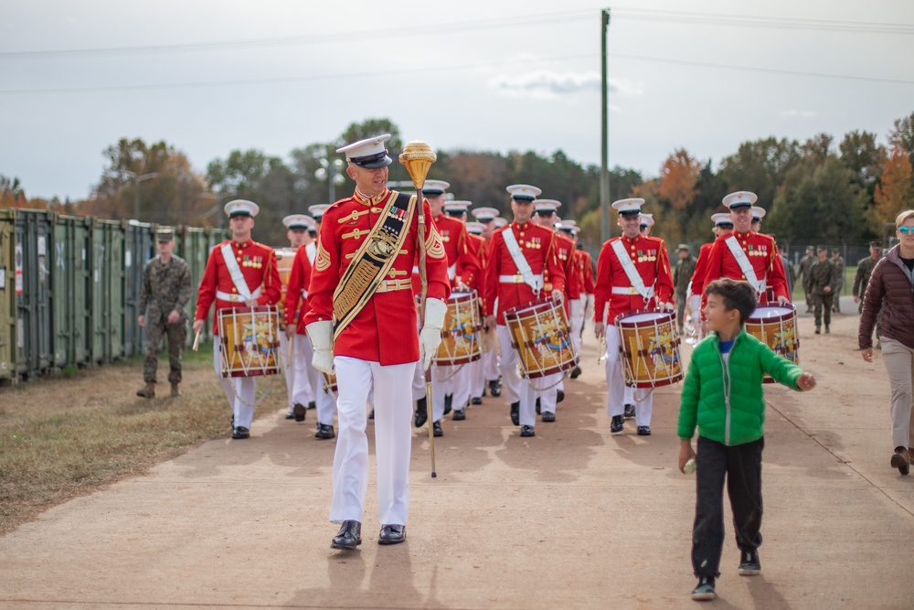 Commandant's Own Drum and Bugle Corps Plays at TF Quantico