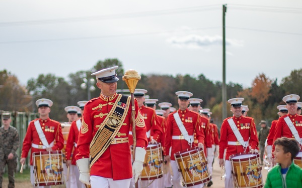 Commandant's Own Drum and Bugle Corps Plays at TF Quantico