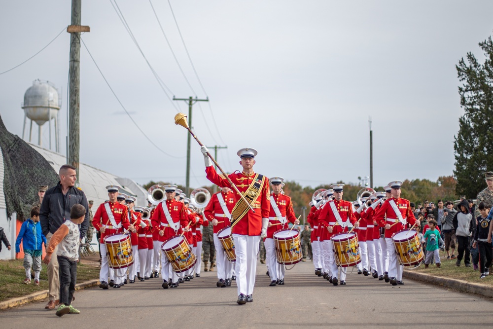 Commandant's Own Drum and Bugle Corps Plays at TF Quantico