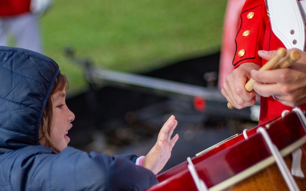 Commandant's Own Drum and Bugle Corps Plays at TF Quantico