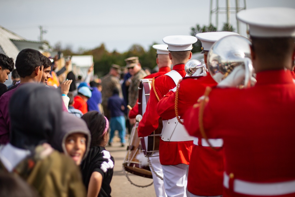 Commandant's Own Drum and Bugle Corps Plays at TF Quantico