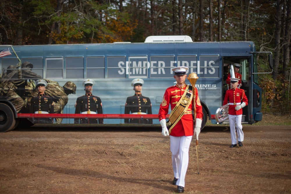 Commandant's Own Drum and Bugle Corps Plays at TF Quantico