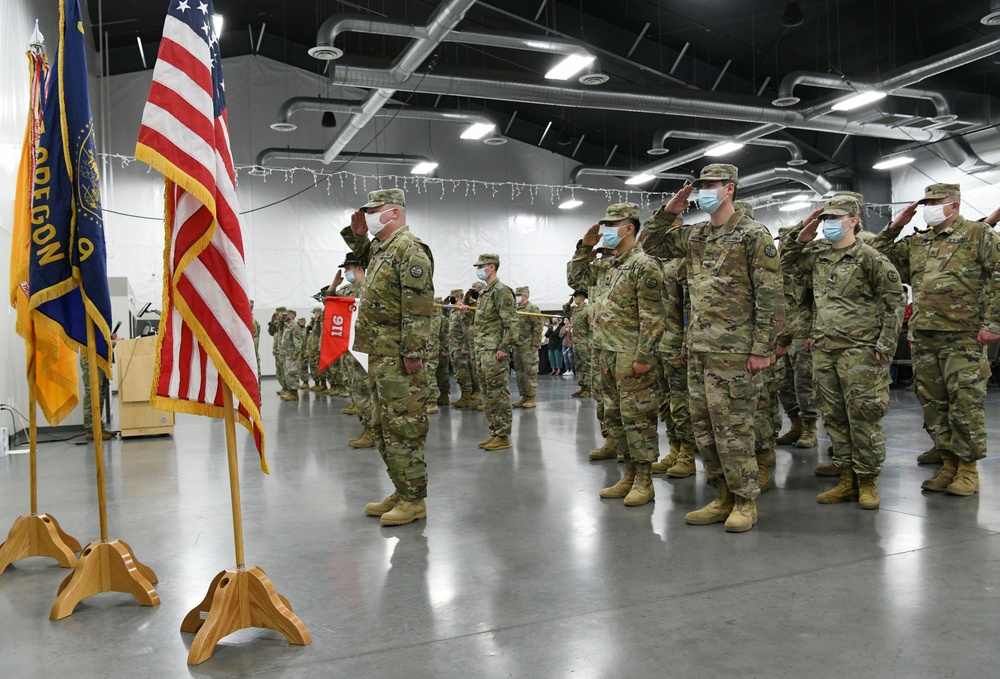 Oregon Army Guardsmen mobilized to support United States Central Command mission