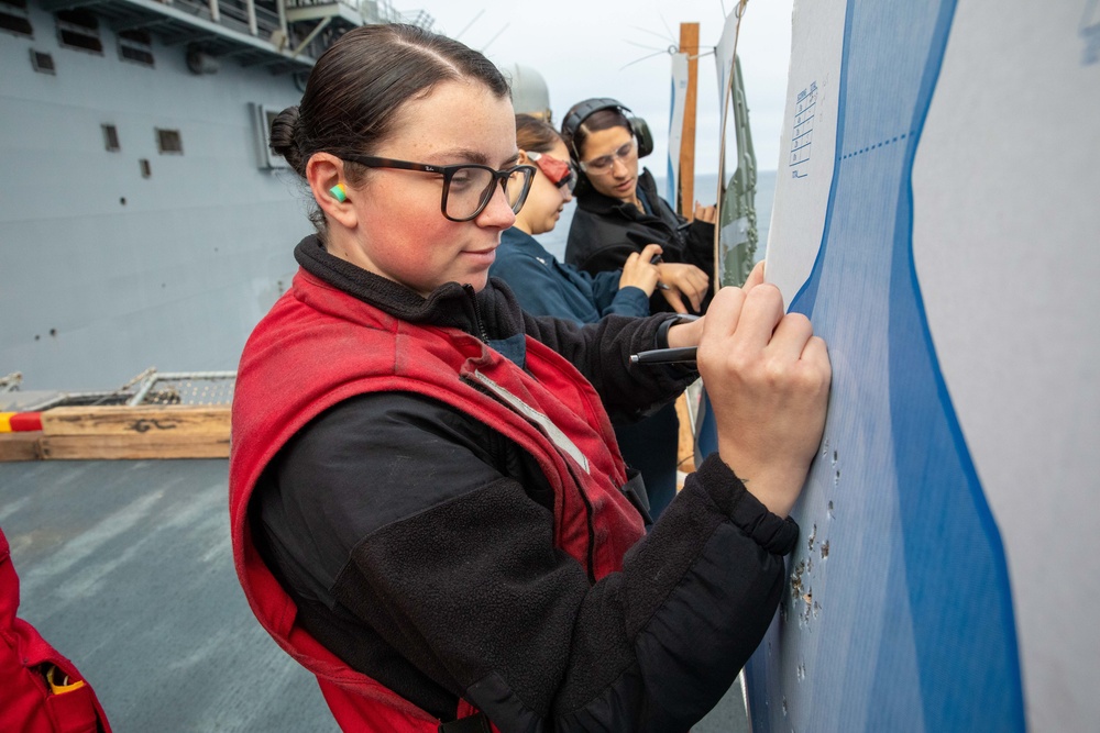 USS Makin Island Live Fire Training