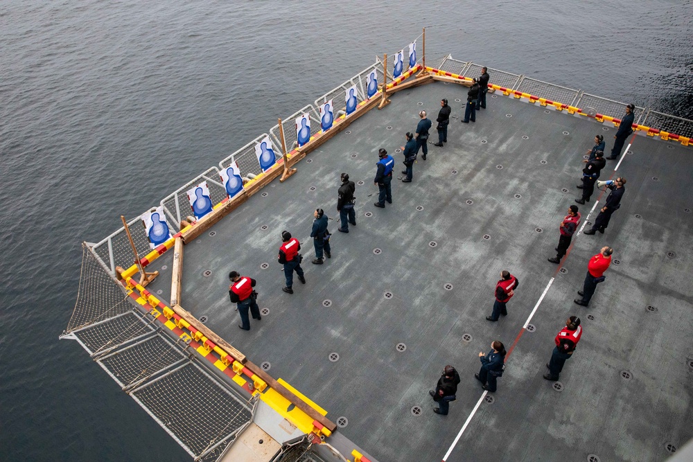 USS Makin Island Live Fire Training
