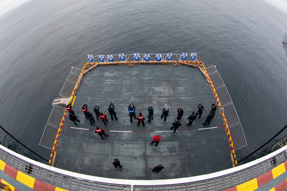 USS Makin Island Live Fire Training