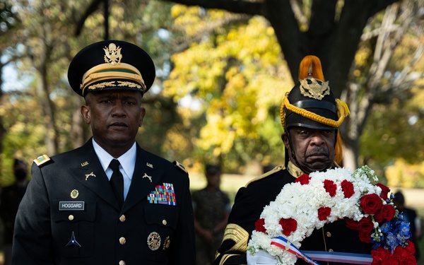 Wreath-Laying Ceremony for Gen. (Ret.) Colin Powell